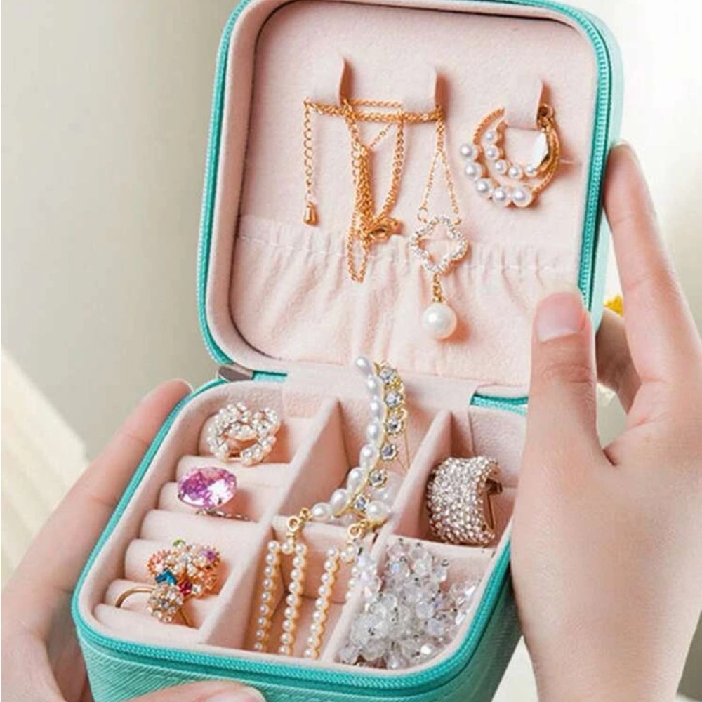 Mint Green Travel Jewelry Box *SALE
